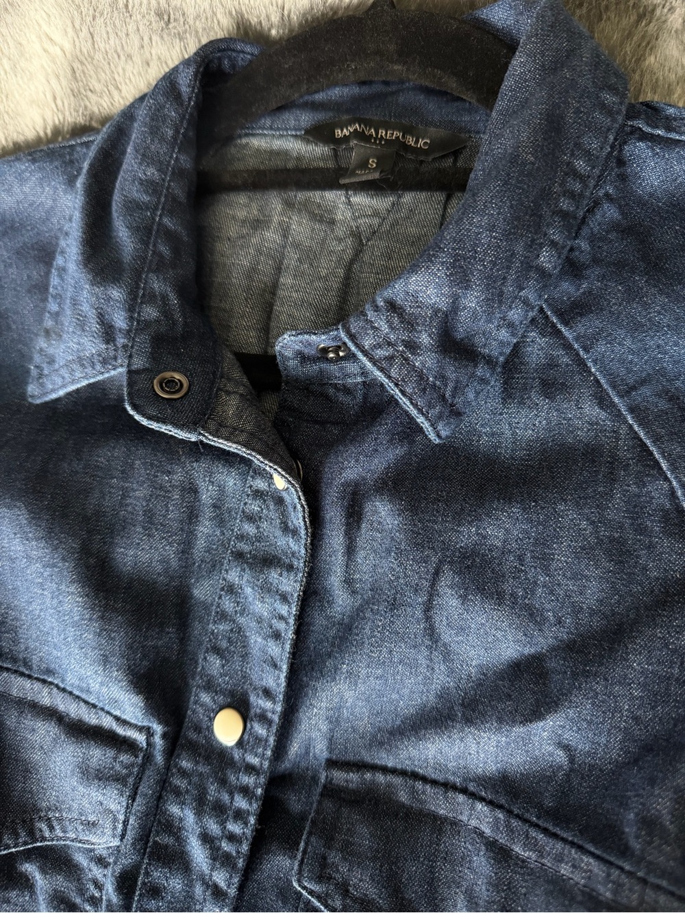 Banana Republic belted denim midi dress - Picture 4 of 15